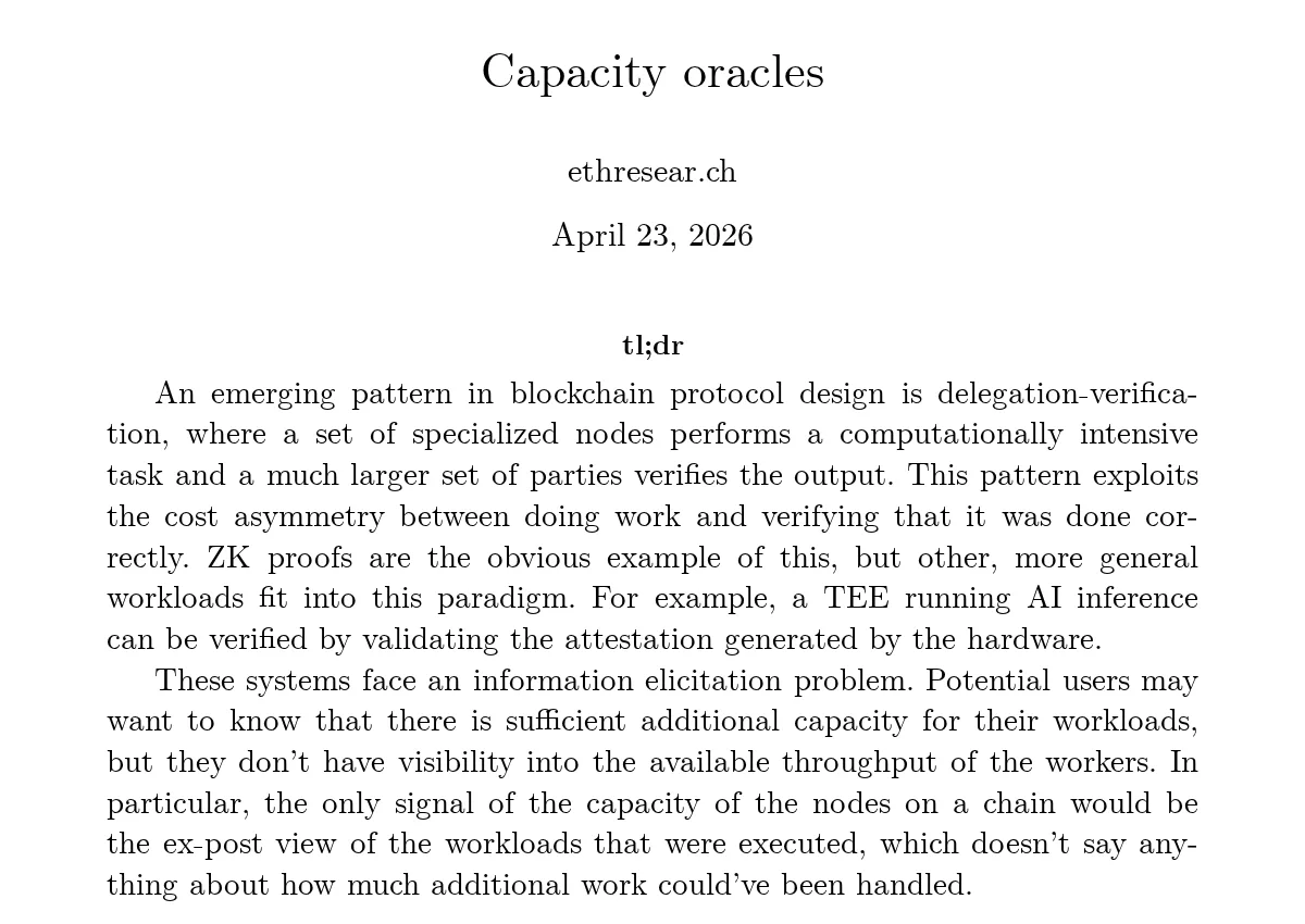 First page of Capacity oracles