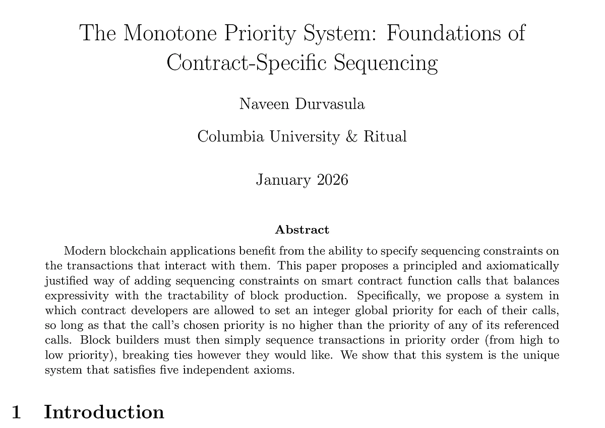 First page of Monotone Priority System