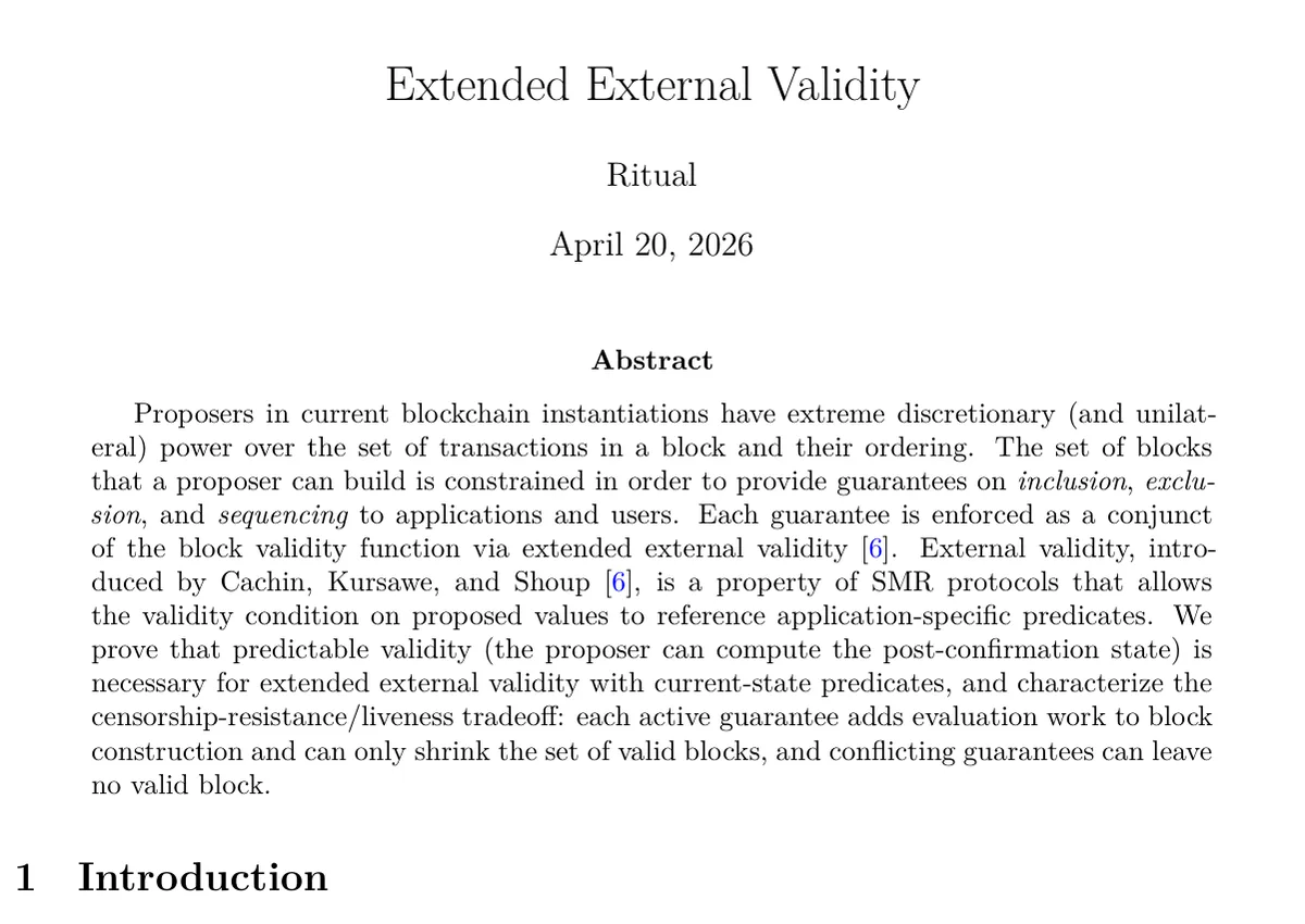 First page of Symphony S6, Extended external validity